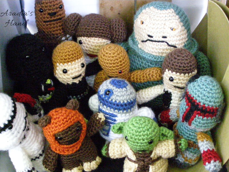 Amigurumi crochet Star Wars Dolls Set